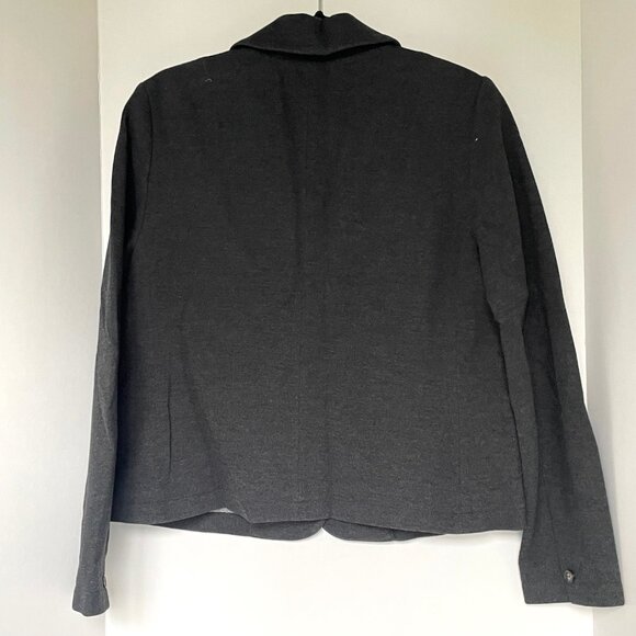 Anthropologie Cartonnier Cropped Blazer Jacket Gray Womens 14 Tomboy Style - Picture 4 of 9